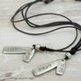 Personalised Double Tag Necklace, thumbnail 4 of 6