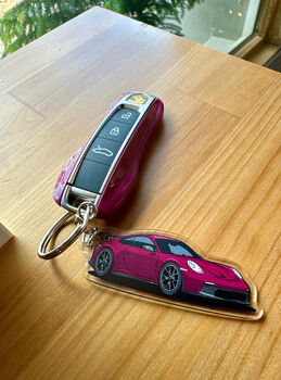 Made To Order Car Illustration Key Rings, 7 of 12