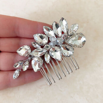 Delicate Silver Hair Comb, 4 of 4