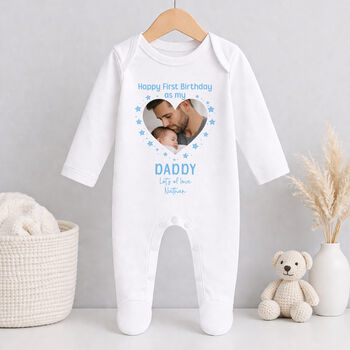 Personalised First Birthday Photo Baby Grow, 2 of 10