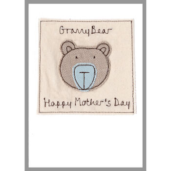 Personalised Bear Mother's Day Card For Mum / Grandma, 3 of 12