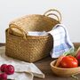 Set Of Three Storage Basket Stackable Woven Organizer, thumbnail 2 of 7