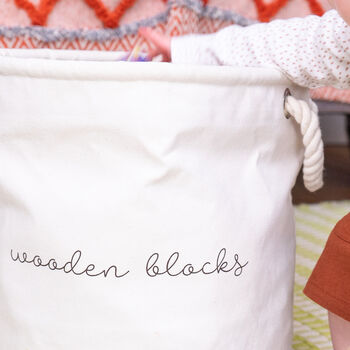 Personalised Canvas Toy Trug, 2 of 4