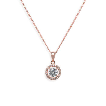 Balmoral Rhodium, Gold Or Rose Gold Plated Pendant, 4 of 10