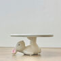 Cute Bunny Rabbit Ceramic Cake Stand And Cake Plate, thumbnail 8 of 11