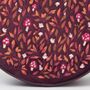 Magical Mushroom Embroidered Burgundy Velvet Circle Bag, thumbnail 6 of 7