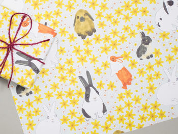 Bunny Rabbits Gift Wrap Set Of Two, 2 of 2