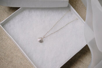 Tiny Clam Shell Necklace, 3 of 4