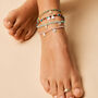 Be In Nature Green Onyx Silver Anklet, thumbnail 3 of 7