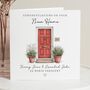 New Home Red Door Card For Couple, thumbnail 1 of 7
