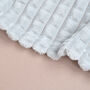 Personalised Embossed Moon And Stars Baby Blanket, thumbnail 4 of 6