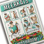 Meerkats In The Bathroom, Funny Toilet Art, thumbnail 5 of 9