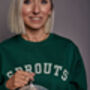 Sprouts Varsity Slogan Christmas Sweatshirt, thumbnail 4 of 8
