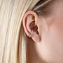 Art Deco Double Ear Cuff With White Topaz, thumbnail 2 of 6