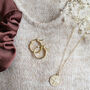 24ct Gold Vermeil Everyday 15mm Hoop Earrings, thumbnail 3 of 6