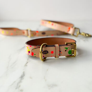 The Paint Box Leather Dog Collar, 2 of 3
