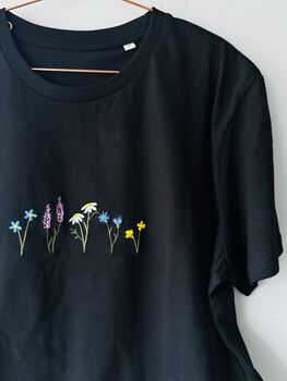 Wildflowers Organic Embroidered Tee, 3 of 5