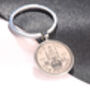 1945 80th Birthday One Shilling Coin Keyring, thumbnail 2 of 3