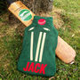 Cricket Personalised Fleece Hot Water Bottle Cover, thumbnail 3 of 5