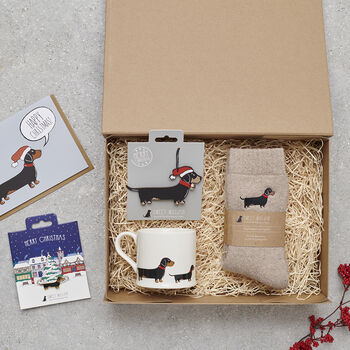 Christmas Dachshund Dog Pin Badge, 5 of 12