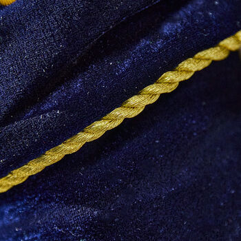 Personalised Moonlight Blue Velvet Christmas Stocking, 5 of 8