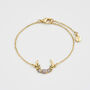 Gold Nightshade Moon Bracelet, thumbnail 1 of 9
