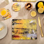 Yellow Pattern Rectangle Placemat 'Nomad Texture', thumbnail 1 of 2