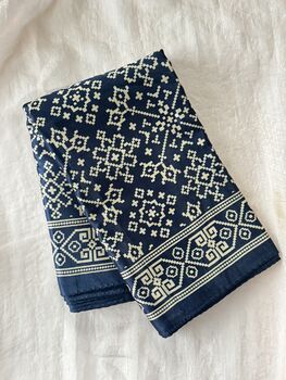 Patola Print Mashru Cotton Silk Scarf, Indian Print, 4 of 10