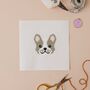 French Bulldog Mini Counted Cross Stitch Kit, thumbnail 2 of 3