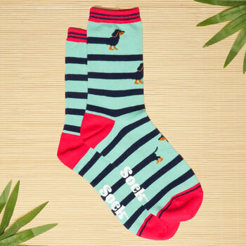 Women's Bamboo Socks Winding Sausage Dogs, 2 of 6