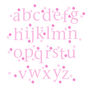 Pink Polka Alphabet Wall Stickers Upper And Lower Case, thumbnail 6 of 7