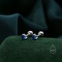 Sterling Silver Extra Tiny 3mm Cz Screw Back Earrings, thumbnail 3 of 12