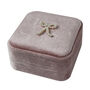 Pearl Bow And Velvet Ring And Earring Jewellery Box, thumbnail 8 of 11