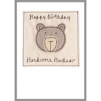 Personalised Bear Birthday Card For Him, 6 of 12