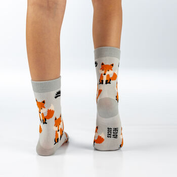 Kids Bamboo Socks | Fox Socks | Vegan Socks | Novelty, 2 of 3