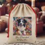 Personalised Border Collie In Christmas Lights, thumbnail 7 of 10