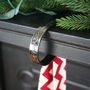 Mantle Clip Stocking Holder Antique Brass, thumbnail 2 of 8