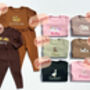 Kids Custom Name Loungewear Set – Matching Personalised Ribbed Outfit For Baby, Toddler And Siblings, thumbnail 5 of 12