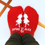 Personalised Kissing Couples Socks, thumbnail 4 of 9