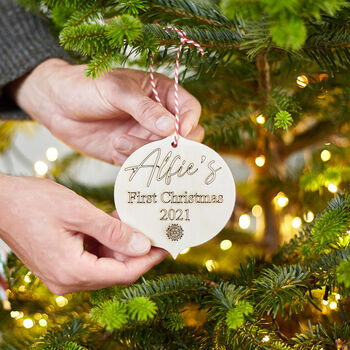 Personalised Bauble Christmas Tree Decoration, 6 of 9