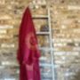 Merlot With Gold Sun Long Organic Cotton Robe, thumbnail 5 of 5