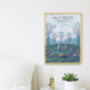 Hilly Fields Brockley London Travel Poster Art Print, thumbnail 2 of 8