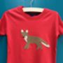 Kid's Fox Appliqué T Shirt, thumbnail 1 of 2