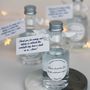 Personalised White And Gold Mini Gin Wedding Favours, thumbnail 4 of 5