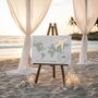 Destination World Map And Aeroplane Welcome To Our Wedding Sign, thumbnail 1 of 5