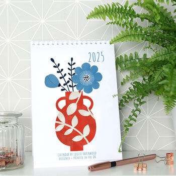 2025 Floral Illustrated Mini Wall Calendar, 6 of 6