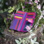 Purple And Multicolour Womans Leather Purse Wallet Rfid, thumbnail 1 of 12
