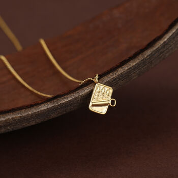 Sterling Silver Tiny Sardine Tin Necklace, 4 of 12