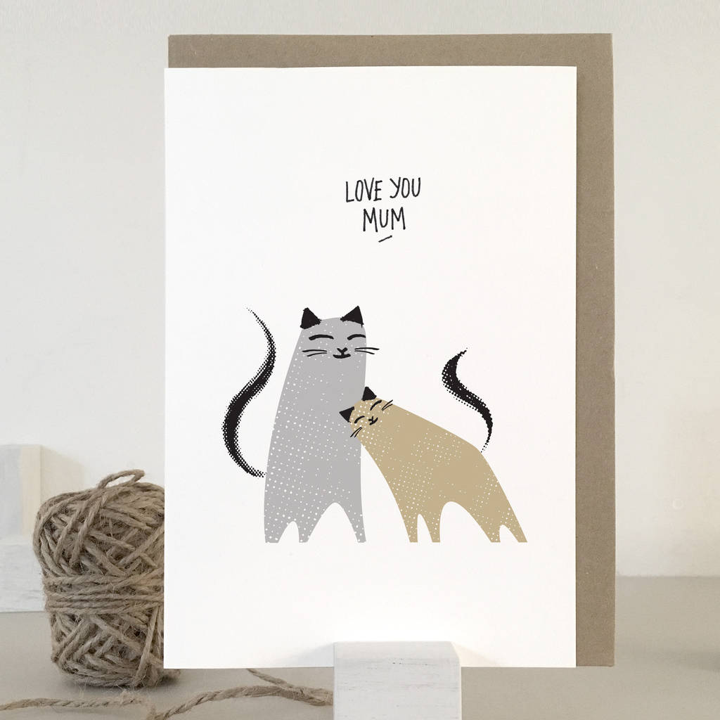 Cat Mother s Day Card By Purpose Worth Etc Notonthehighstreet