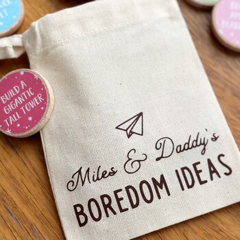 Personalised Daddy And Me Boredom Ideas Bag, 8 of 12